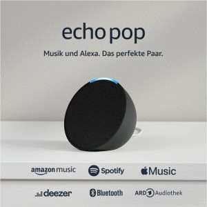 2x Amazon Echo Pop – kompakter und smarter Bluetooth-Lautsprecher (versch. Farben) um 37,98 € statt 86,90 €