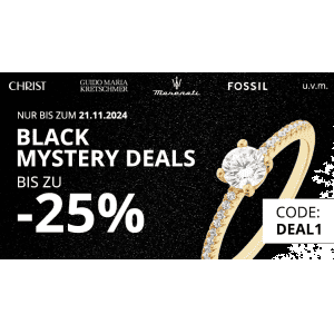 Christ Black Mystery Deals – bis zu 25% Rabatt auf Top-Marken!