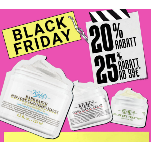 Kiehl’s Black Friday – 25% Rabatt auf alles ab 99 € Bestellwert!