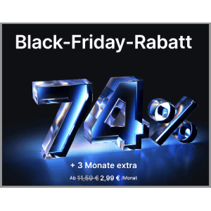 NordVPN Black Friday 2024 – mit 74% Rabatt – nur 2,99 € pro Monat!