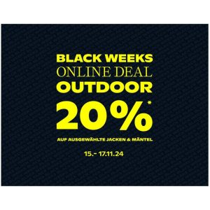 Peek&Cloppenburg Black Deal – 20% Rabatt auf Jacken & Mäntel