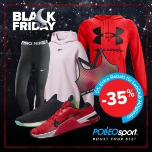 Polleo Sport Black Friday – bis zu 40% Rabatt auf viele Artikel!