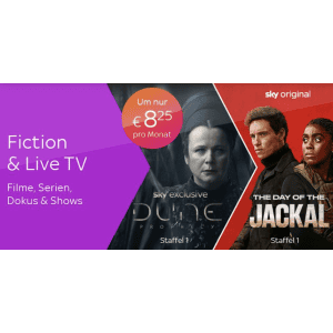 Sky X Fiction Black Friday für 8,25 € statt 19,99 € pro Monat!