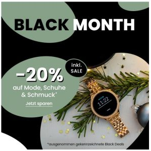 Universal Black Month 2024 – 20% Rabatt auf Mode, Schuhe und Schmuck